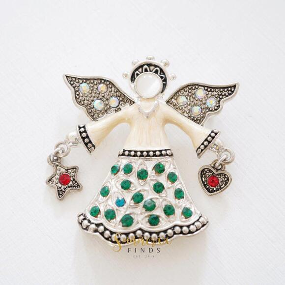 Vintage Angel Brooch Pin Kenneth Cole - Picture 1 of 6